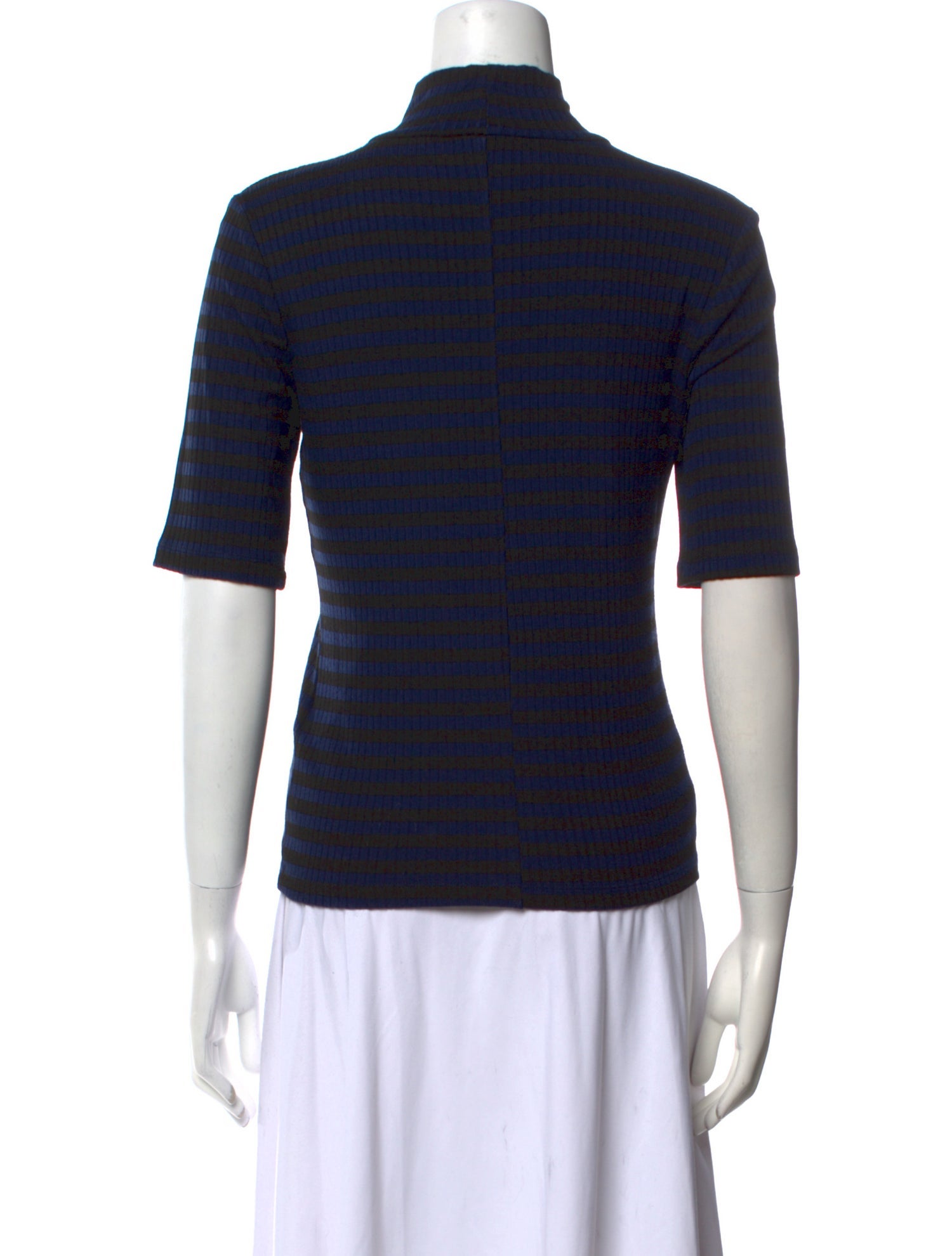 FRAME Mock Neck Short Sleeve Top